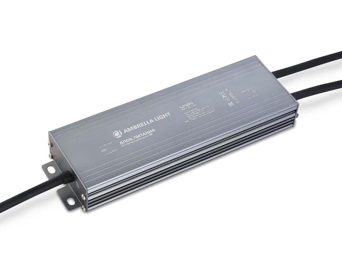 Блок питания для светодиодной ленты Ambrella Light Illumination 200Вт DC12В 16,7A IP67 GS9865 в Санкт-Петербурге