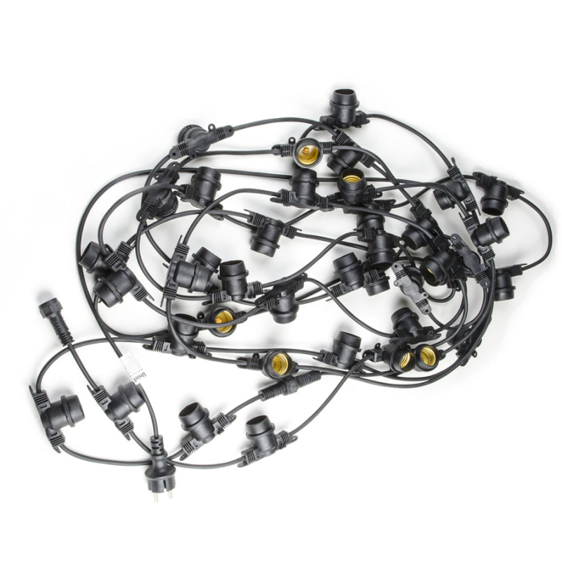 Уличная гирлянда Uniel UDL-K120 200/E27/100M IP65 BLACK BELT-LIGHT в Санкт-Петербурге