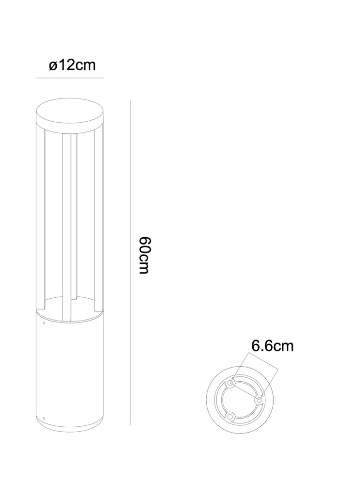 Ландшафтный светильник Arte Lamp Carcassa A4666PA-1BK в Санкт-Петербурге