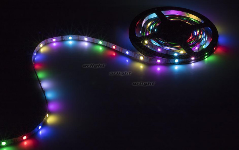 Светодиодная лента Arlight SPI-5000-RAM 5V RGB (5060, 150 LED x1, 2813) 022447 в Санкт-Петербурге