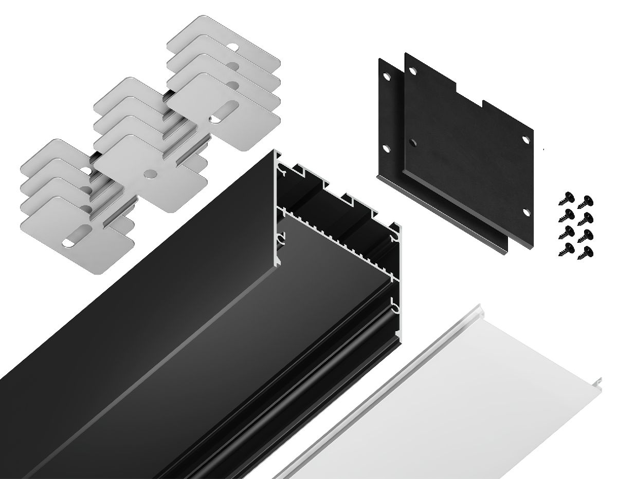 Алюминиевый профиль Ambrella Light Profile System GP3100BK в Санкт-Петербурге