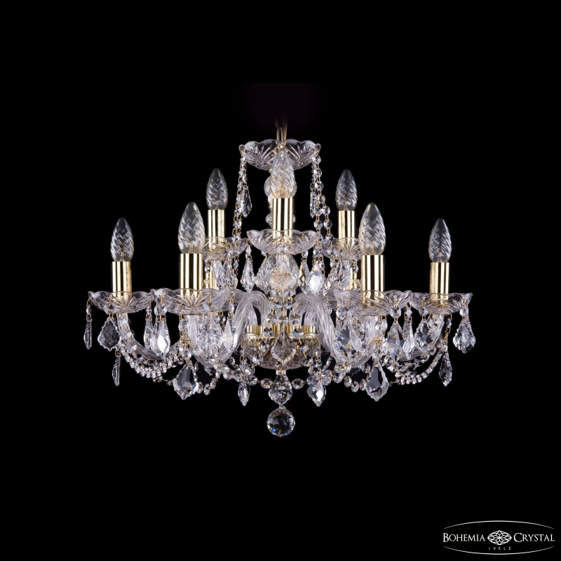 Подвесная люстра Bohemia Ivele Crystal 1402/6+3/195 G Leafs в Санкт-Петербурге