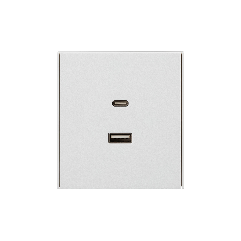 Розетка STRONG USB-A+Type-C 3А с функцией быстрой зарядки жемчуг KRANZ KR-78-0734-4 в #REGION_NAME_DECLINE_PP#