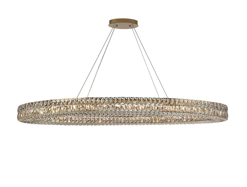 Подвесные люстры Newport 8550/160 C oval gold polished М0071311 в #REGION_NAME_DECLINE_PP#