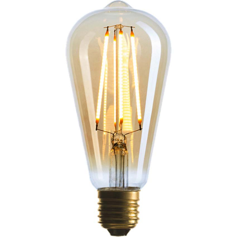 Лампа светодиодная филаментная диммируемая Sun Lumen E27 4W 2200K золотая 057-080 в Санкт-Петербурге