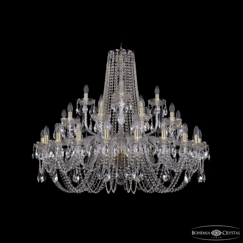 Подвесная люстра Bohemia Ivele Crystal 1402/20+10+5/400 G в Санкт-Петербурге