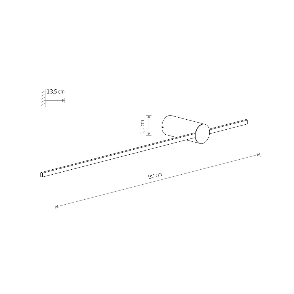 Настенный светильник Nowodvorski Saber Led M Black 10853 в Санкт-Петербурге