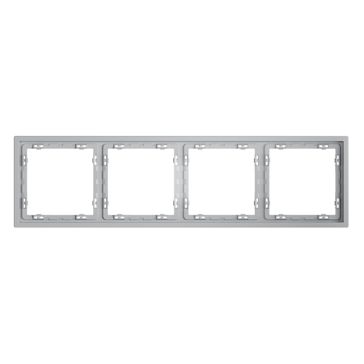 Рамка пластиковая Voltum S70 на 4 поста, (серый) VLS100416 в #REGION_NAME_DECLINE_PP#