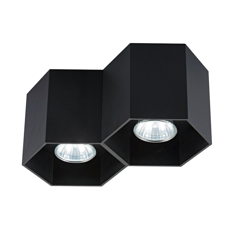 Потолочный светильник Zumaline POLYGON CL2 20036-BK (black) в Санкт-Петербурге