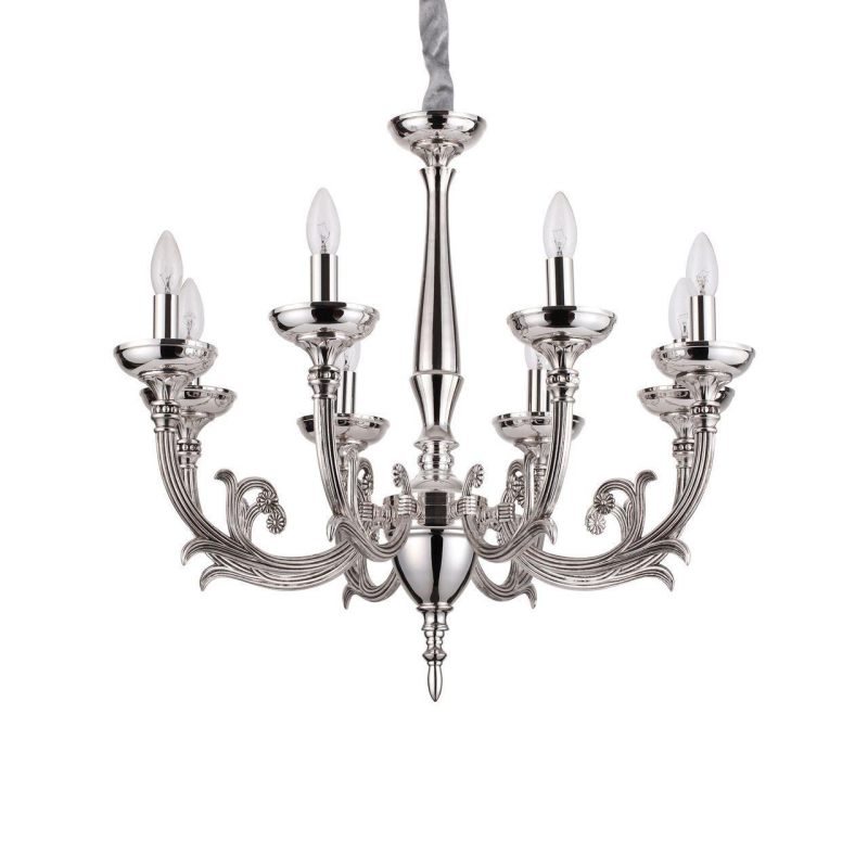 Подвесная люстра Ideal Lux Lancelot SP8 Argento 159904 в Санкт-Петербурге