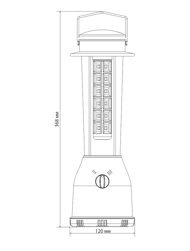 Кемпинговый светодиодный фонарь Elektrostandard Pharos аккумуляторный 368х120 360 лм 4690389049231 в Санкт-Петербурге