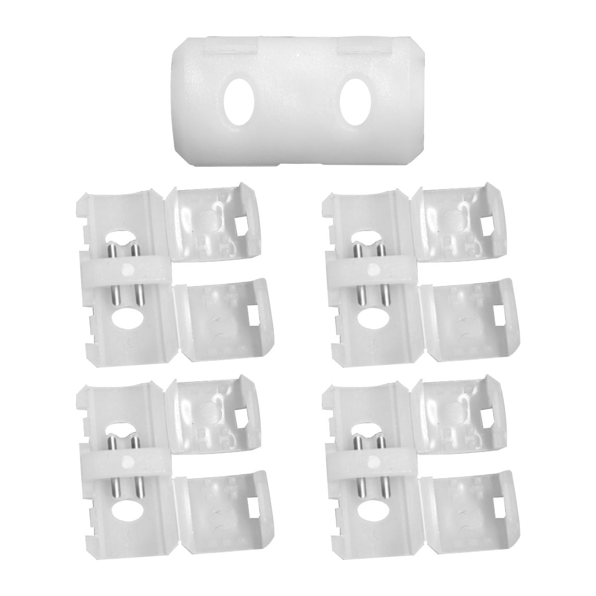 Комплект (5шт) коннекторов для прямого соединения светодиодной ленты COB 220В 288д/м, арт. 17-54/55/56 Apeyron 09-142 в #REGION_NAME_DECLINE_PP#