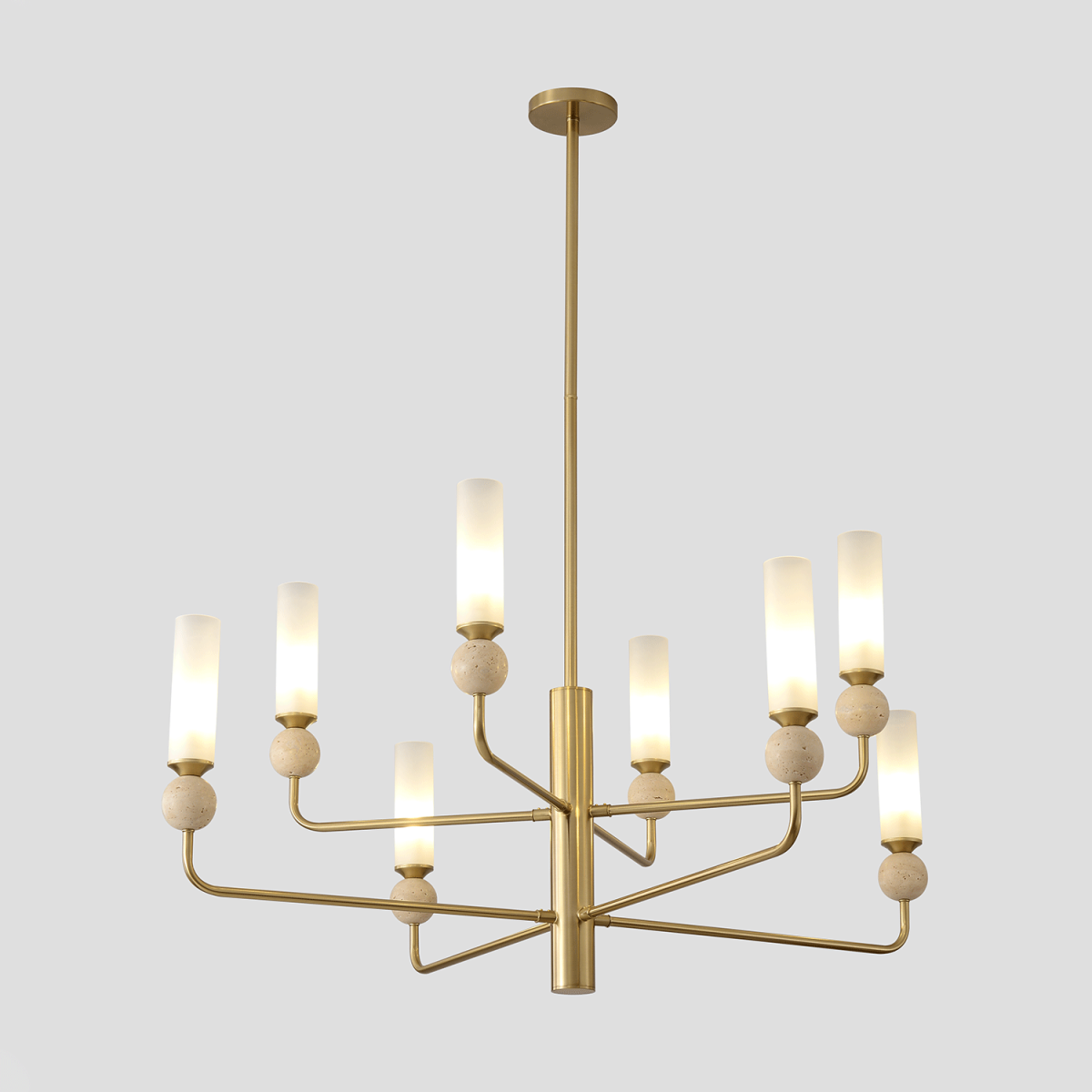 Люстра на штанге Crystal Lux SIMPLY SP8 BRASS в Санкт-Петербурге