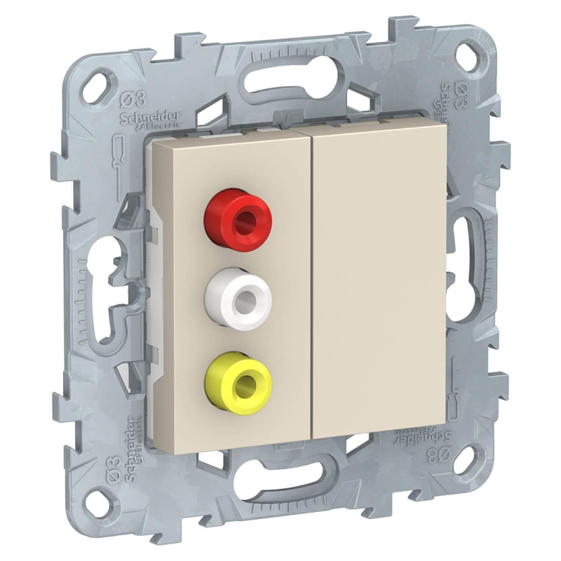 Розетка 3xRCA Schneider Electric Unica New NU543144 в Санкт-Петербурге