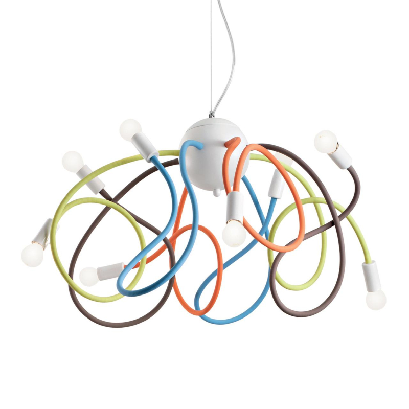 Подвесная люстра Ideal Lux Multiflex SP8 Color 141909 в Санкт-Петербурге