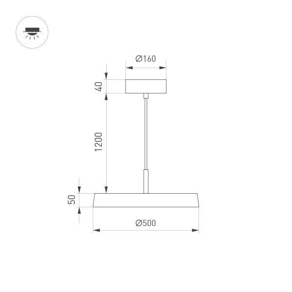 Подвесной светильник Arlight SP-Elegant-R500-37W Warm3000 033922 в Санкт-Петербурге