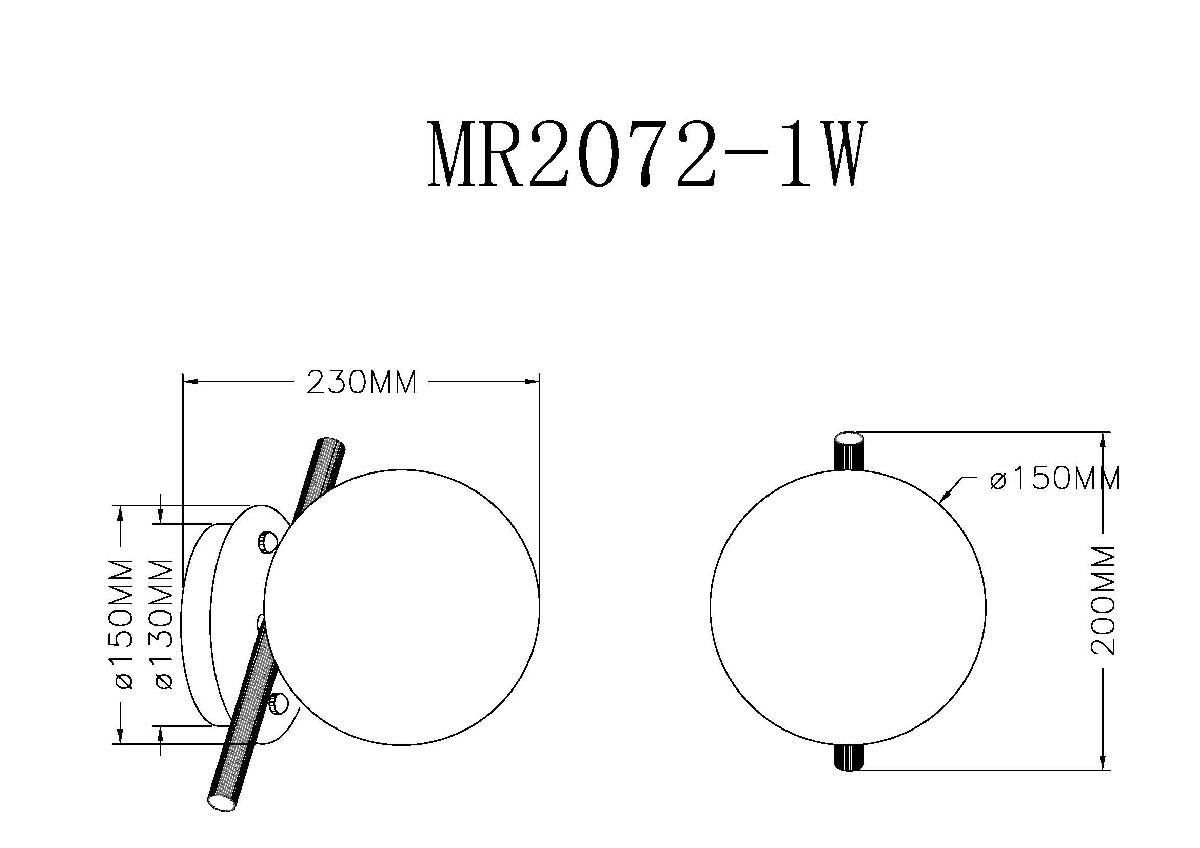 Бра Myfar Francis MR2072-1W в #REGION_NAME_DECLINE_PP#