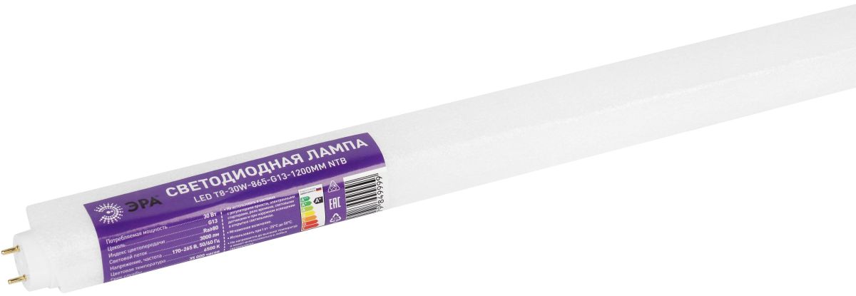 Лампа светодиодная Эра RED LINE LED T8-30W-865-G13-1200mm NTB 30Вт Б0071251 в Санкт-Петербурге