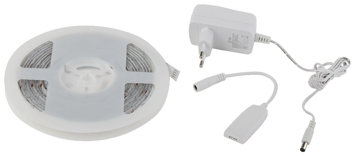 Комплект светодиодной ленты Эра 12В 5050 7,2Вт/м RGB 5м IP65 5050-30-RGB-IP65-Wifi-5m (12V) Б0043446 в Санкт-Петербурге
