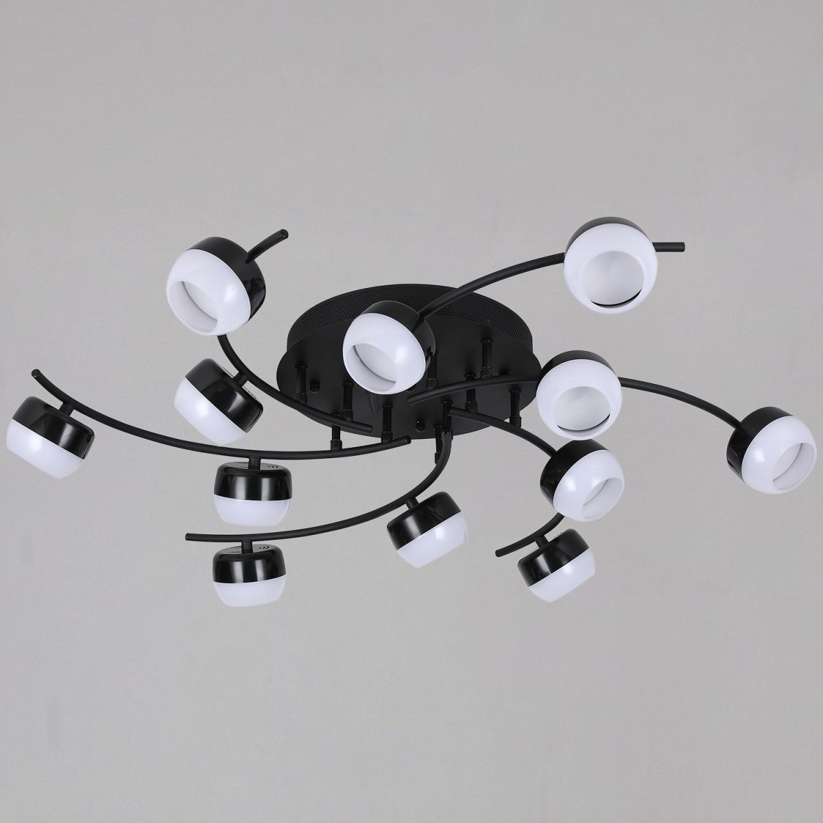 Потолочная люстра Reluce 90590-0.3-12 Black в Санкт-Петербурге