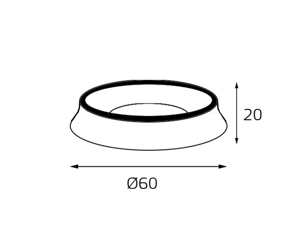 Кольцо декоративное Italline M03-046 ring black в Санкт-Петербурге