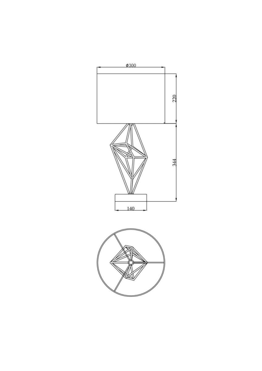 Настольная лампа Lucia Tucci Naomi T4730.1 Gold в Санкт-Петербурге