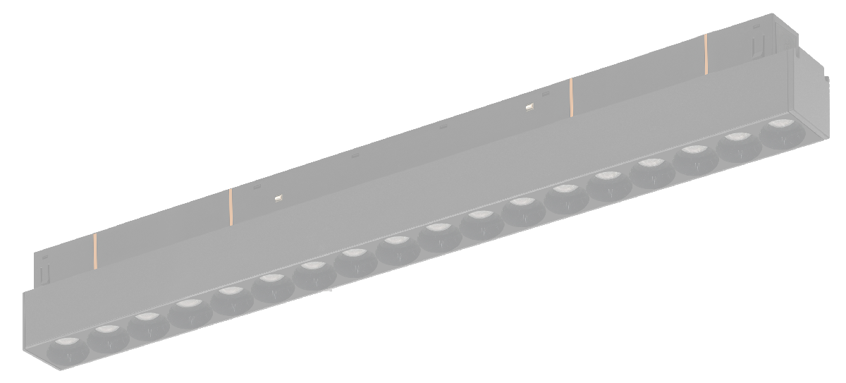 Трековый магнитный светильник iLedex Vision 4822-002-L350-18W-38DG-3000K-BK в Санкт-Петербурге