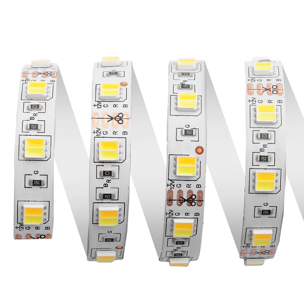 Светодиодная лента Apeyron 12В СТ 14,4Вт/м smd5050 60д/м IP20 700Лм/м 5м 3000К+6500К 00-116 в Санкт-Петербурге