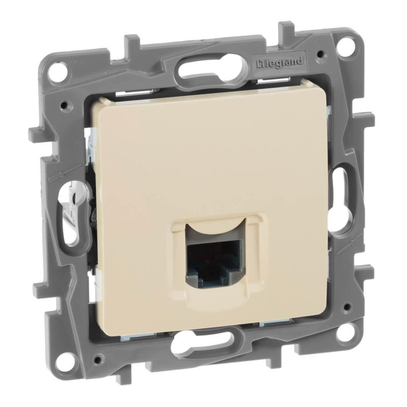 Розетка компьютерная RJ45 Legrand Etika 5 кат UTP слоновая кость 672341 в Санкт-Петербурге
