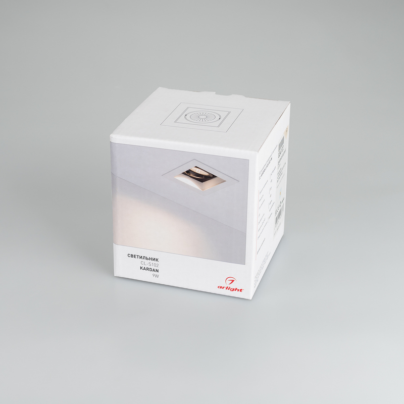 Встраиваемый светильник Arlight CL-SNODO-LUM-S102x102-9W Warm3000 (WH-BK, 38 deg) 038832 в Санкт-Петербурге