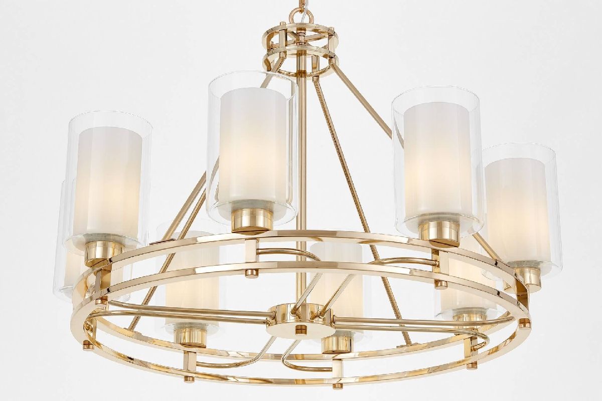 Подвесная люстра Lumina Deco Marietta LDP 8025-8 F.GD+WT в Санкт-Петербурге