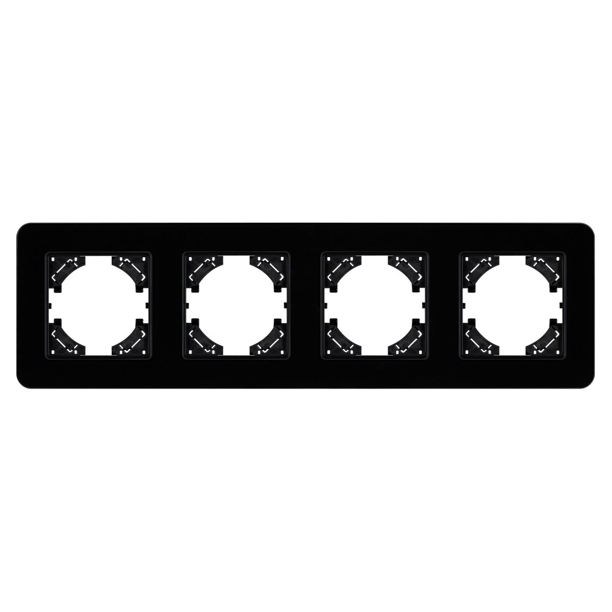 Рамка на 4 поста стеклянная Arlight FRM-OMALI-GS-4-BK 049701 в Санкт-Петербурге