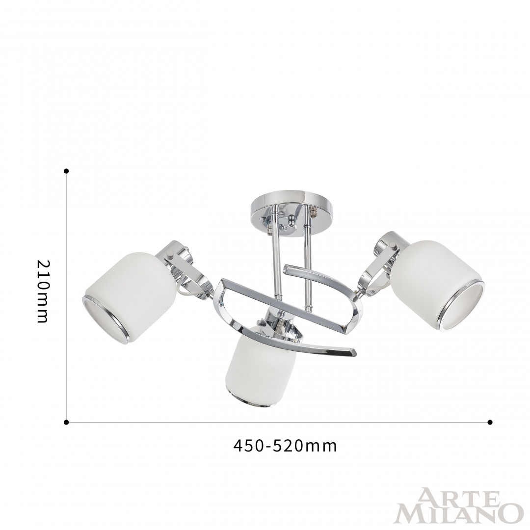 Потолочная люстра Arte Milano 272007/3C Ni в Санкт-Петербурге