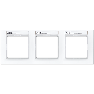 Рамка трехместная с полем для надписи Jung AC5830BFNAWW в Санкт-Петербурге