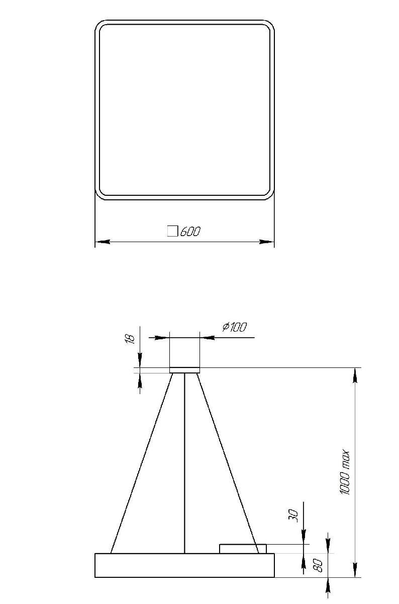 Подвесной светильник Эра Geometria SPO-163-W-40K-050 Б0050586 в Санкт-Петербурге
