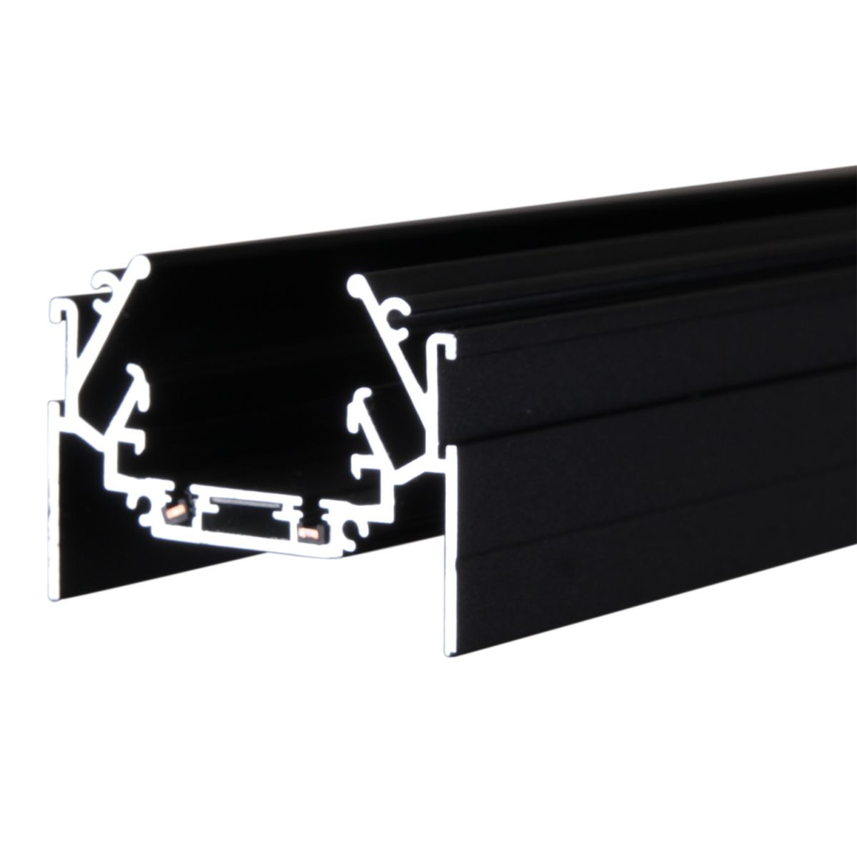 Магнитный шинопровод для натяжных потолков (гарпун) Reluce RL 06300 track rail 3000mm BK в Санкт-Петербурге