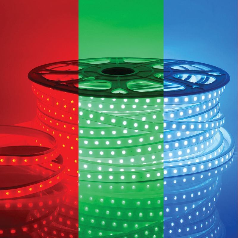 Светодиодная лента Apeyron 220В СТ 10Вт/м smd5050 60д/м IP65 50м RGB 10-64 в Санкт-Петербурге