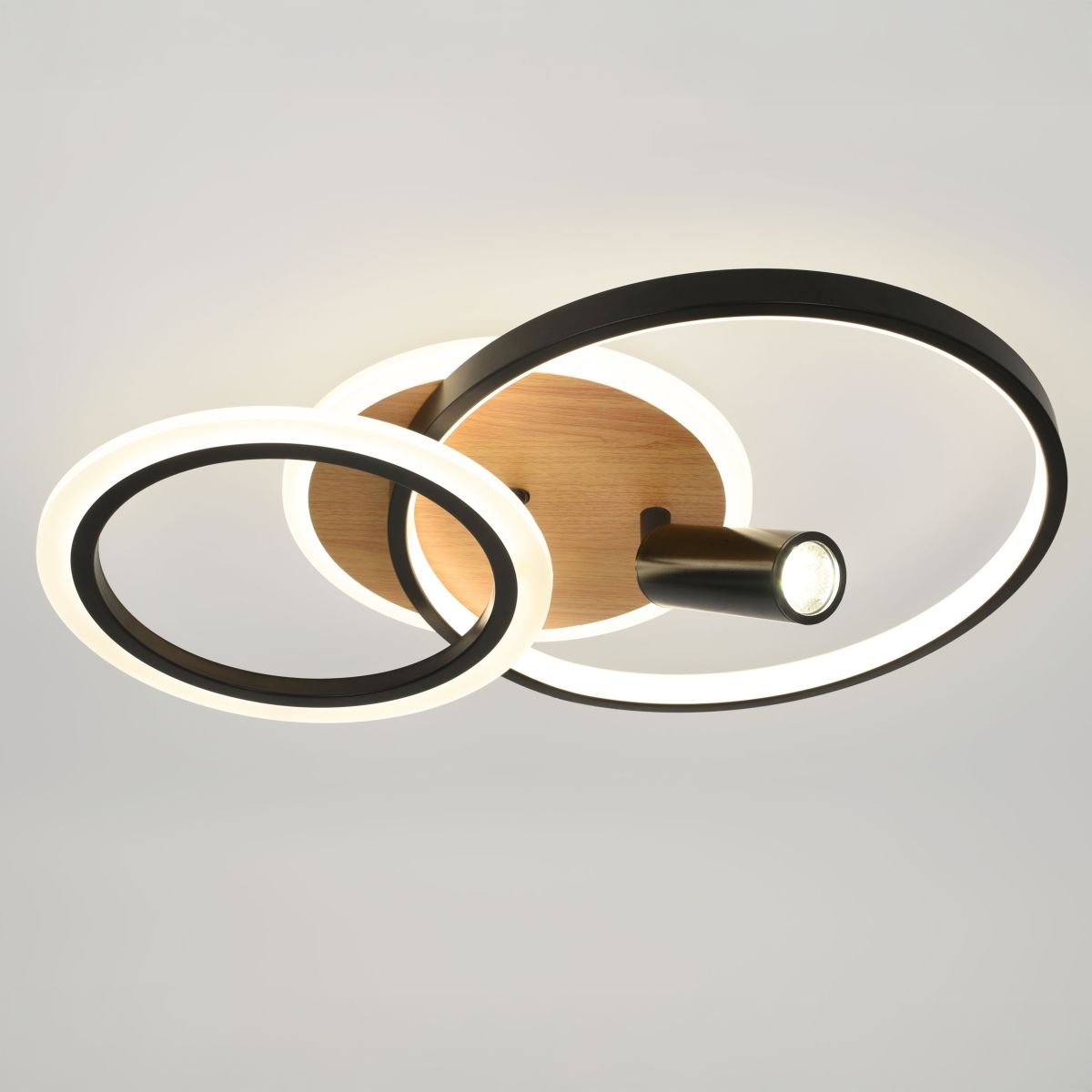 Потолочный светильник Эра Модерн Rondo CLL-1 85W 3K-6,5K RC BK в Санкт-Петербурге