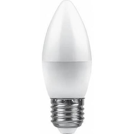 Лампа светодиодная Feron E27 9W 2700K Свеча Матовая LB-570 25936 в Санкт-Петербурге