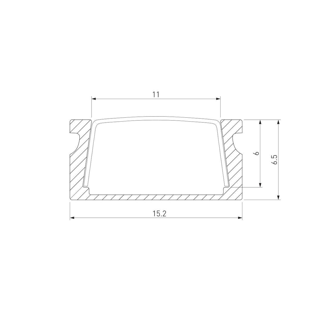 Накладной алюминиевый профиль для светодиодной ленты Elektrostandard LL-2-ALP006 4690389170447 в Санкт-Петербурге