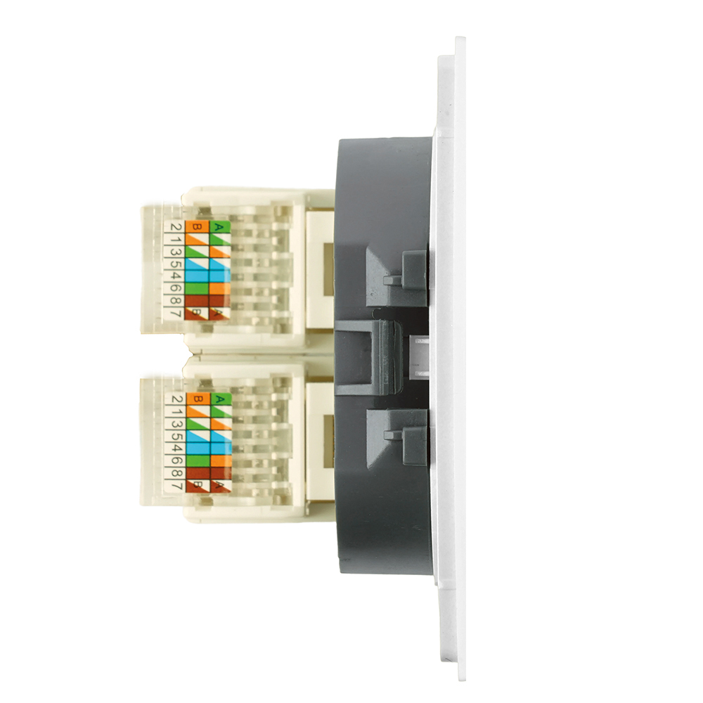 Розетка компьютерная 2-местная RJ-45 (механизм) Stekker Мия RST00-3111-01 50437 в #REGION_NAME_DECLINE_PP#