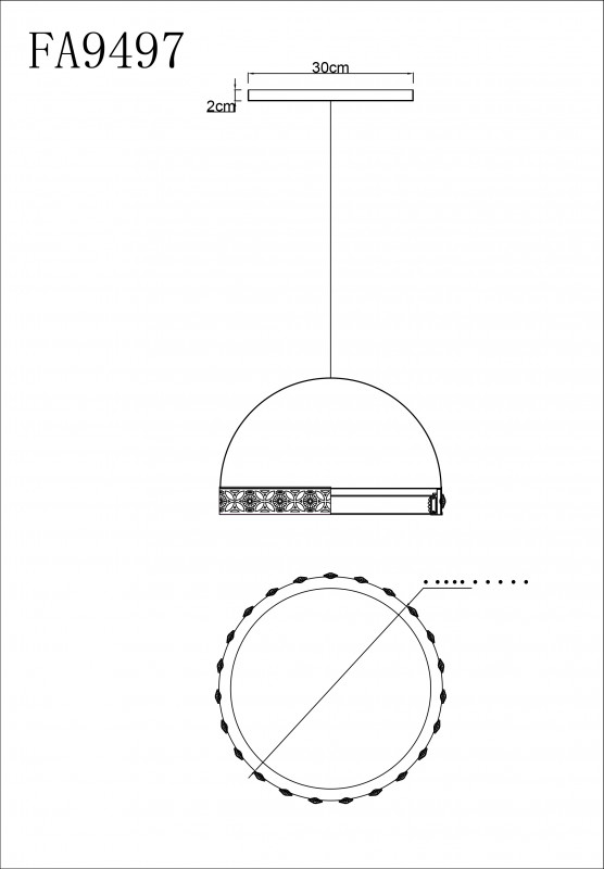 Подвесной светильник Ambrella Light FA9497 в #REGION_NAME_DECLINE_PP#