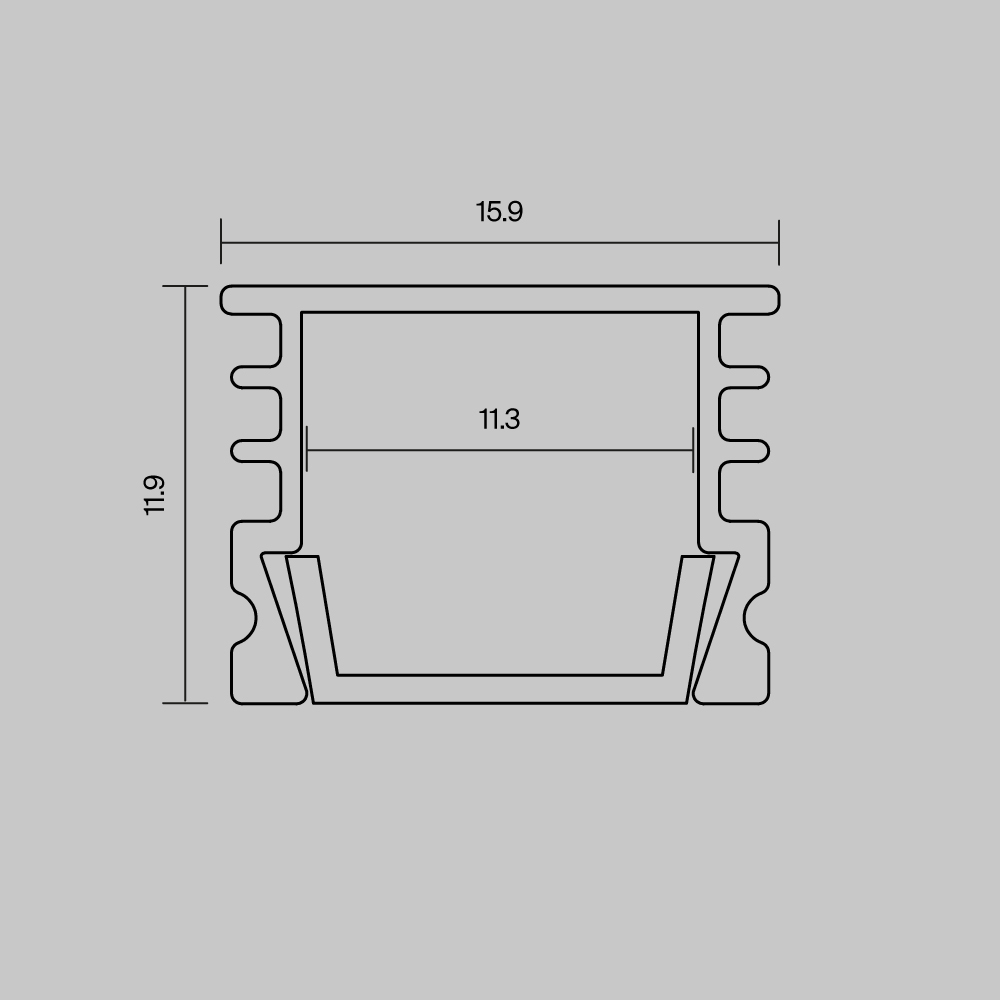 Профиль накладной Maytoni Led Strip ALM-005-S-2M 631012 в Санкт-Петербурге