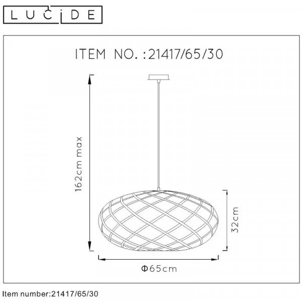 Подвесной светильник Lucide Wolfram 21417/65/30 в Санкт-Петербурге