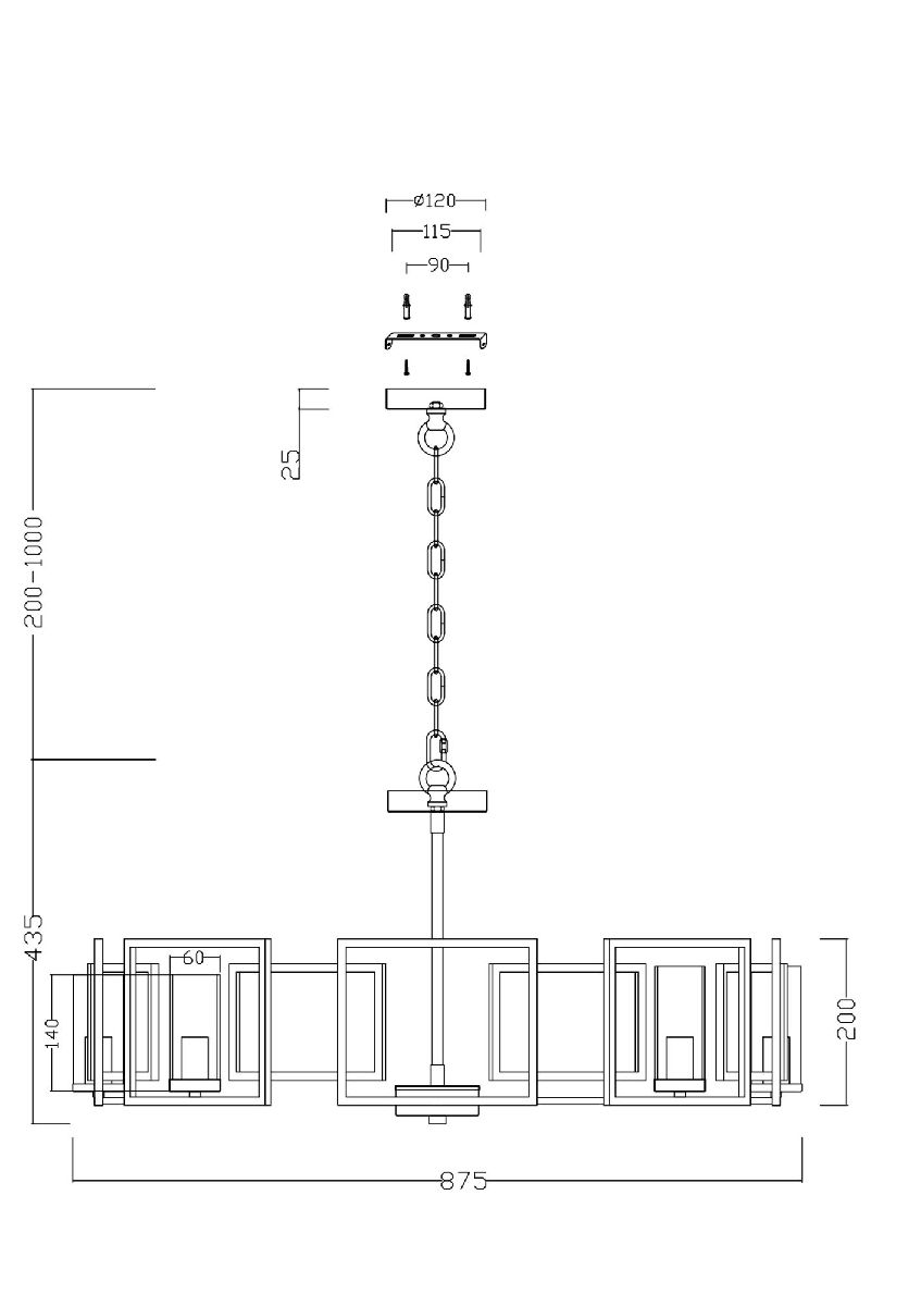 Подвесная люстра Maytoni Bowi H009PL-08G в Санкт-Петербурге