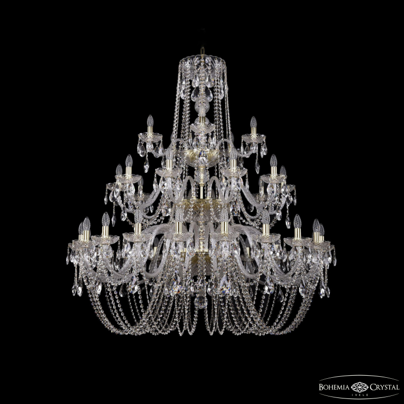 Подвесная люстра Bohemia Ivele Crystal 1402/20+10+5/460/3d G в Санкт-Петербурге