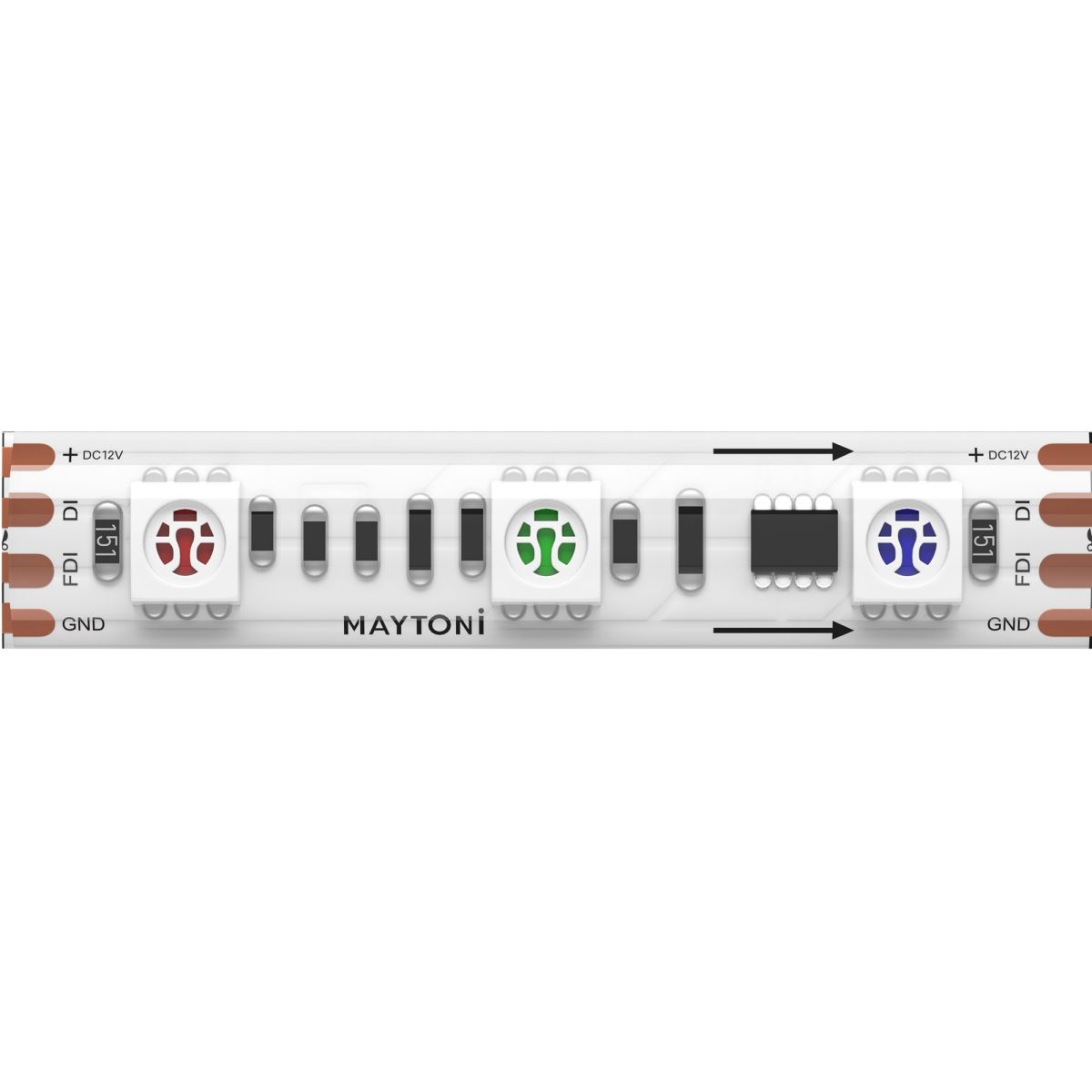 Светодиодная лента Maytoni Led Strip 12В 5050 14,4Вт/м RGB 5м IP 65 201243 в Санкт-Петербурге