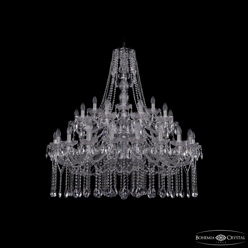 Подвесная люстра Bohemia Ivele Crystal 1413/20+10+5/400/2d Ni в Санкт-Петербурге