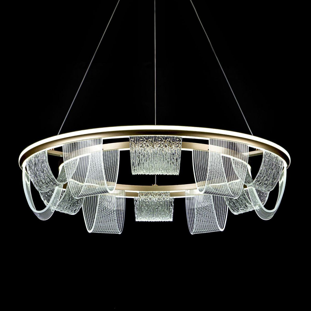 Подвесная люстра LED4U L7706-800 GD в Санкт-Петербурге