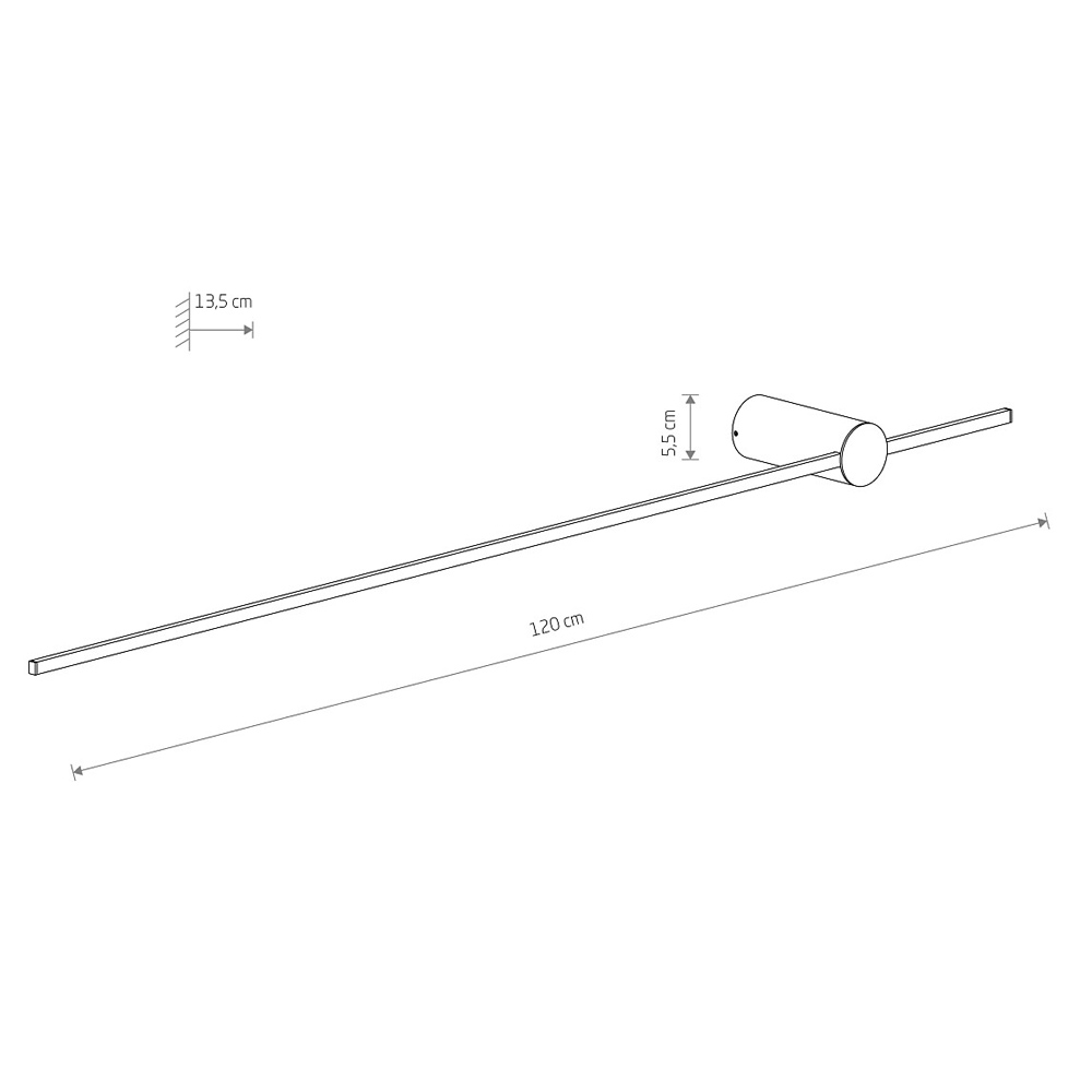 Настенный светильник Nowodvorski Saber Led L Black 10314 в Санкт-Петербурге